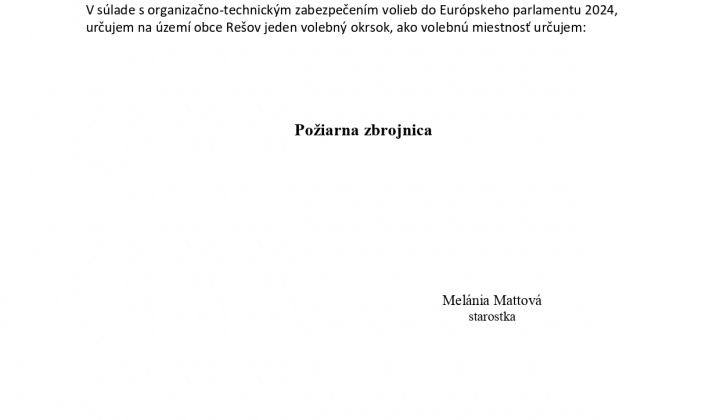 1. fotografia fotogalérie Voľby / Voľby do Európskeho parlament 2024 - foto