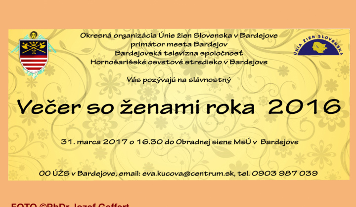 1. fotografia fotogalérie Večer so ženami roka 2016