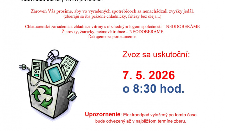 Fotka - Zber elektroodpadu
