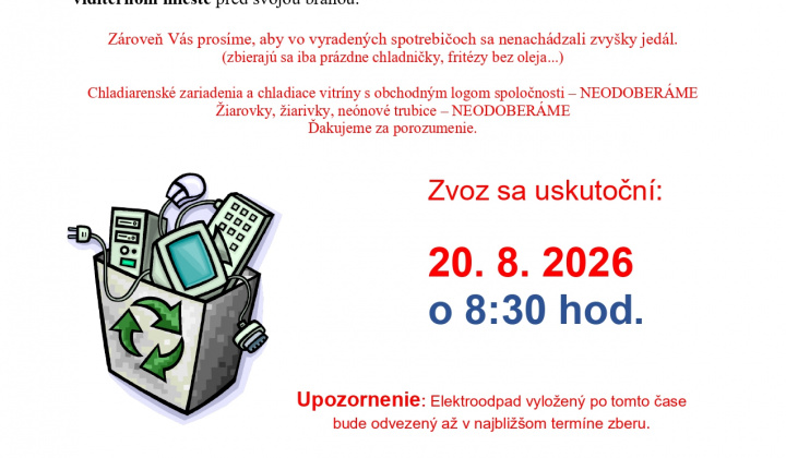 Fotka - Zber elektroodpadu