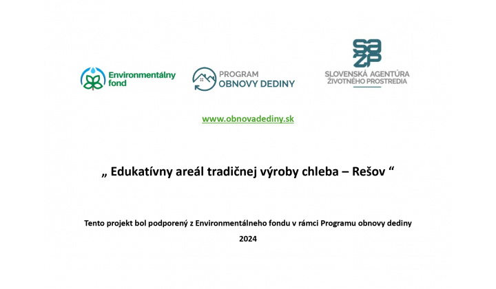 Edukatívny areál tradičnej výroby chleba
