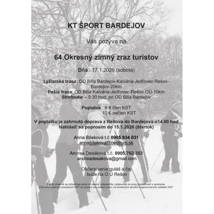 Okresný zimný zraz turistov